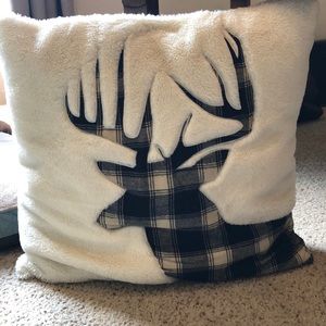 Buffalo Check Buck Accent Pillow